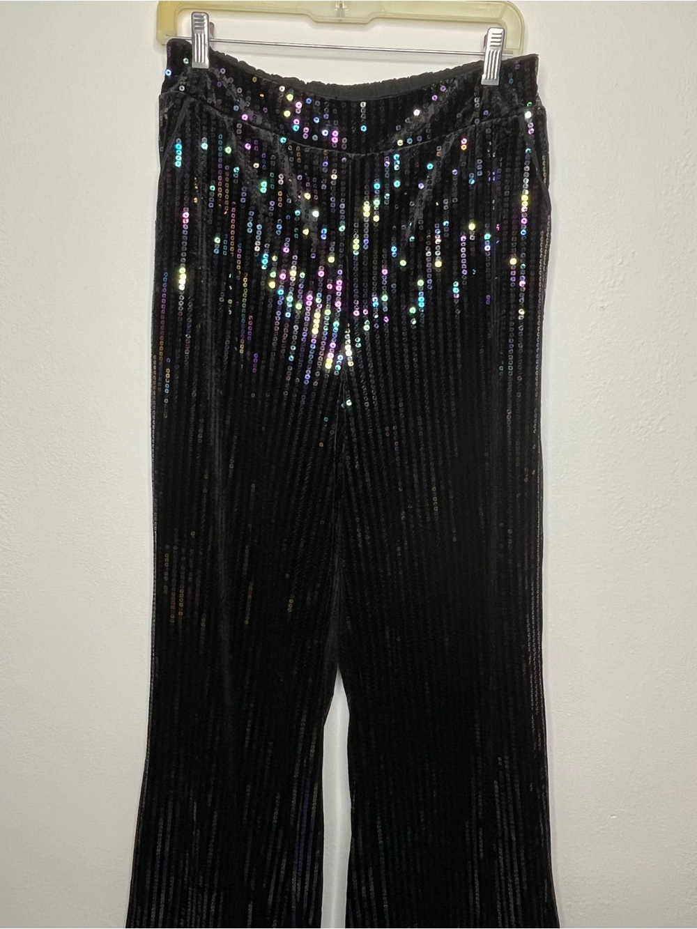 Black Sequin Velvet Women’s pants